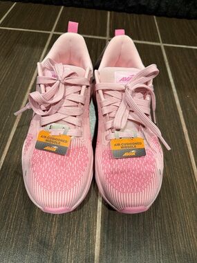 Avia Kids Pink Knit Lace-Up Sneakers